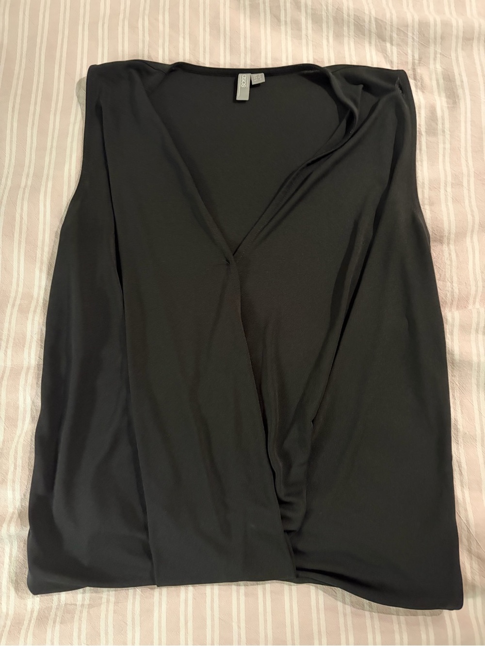 ASOS Black V-Neck Draped Camisole
